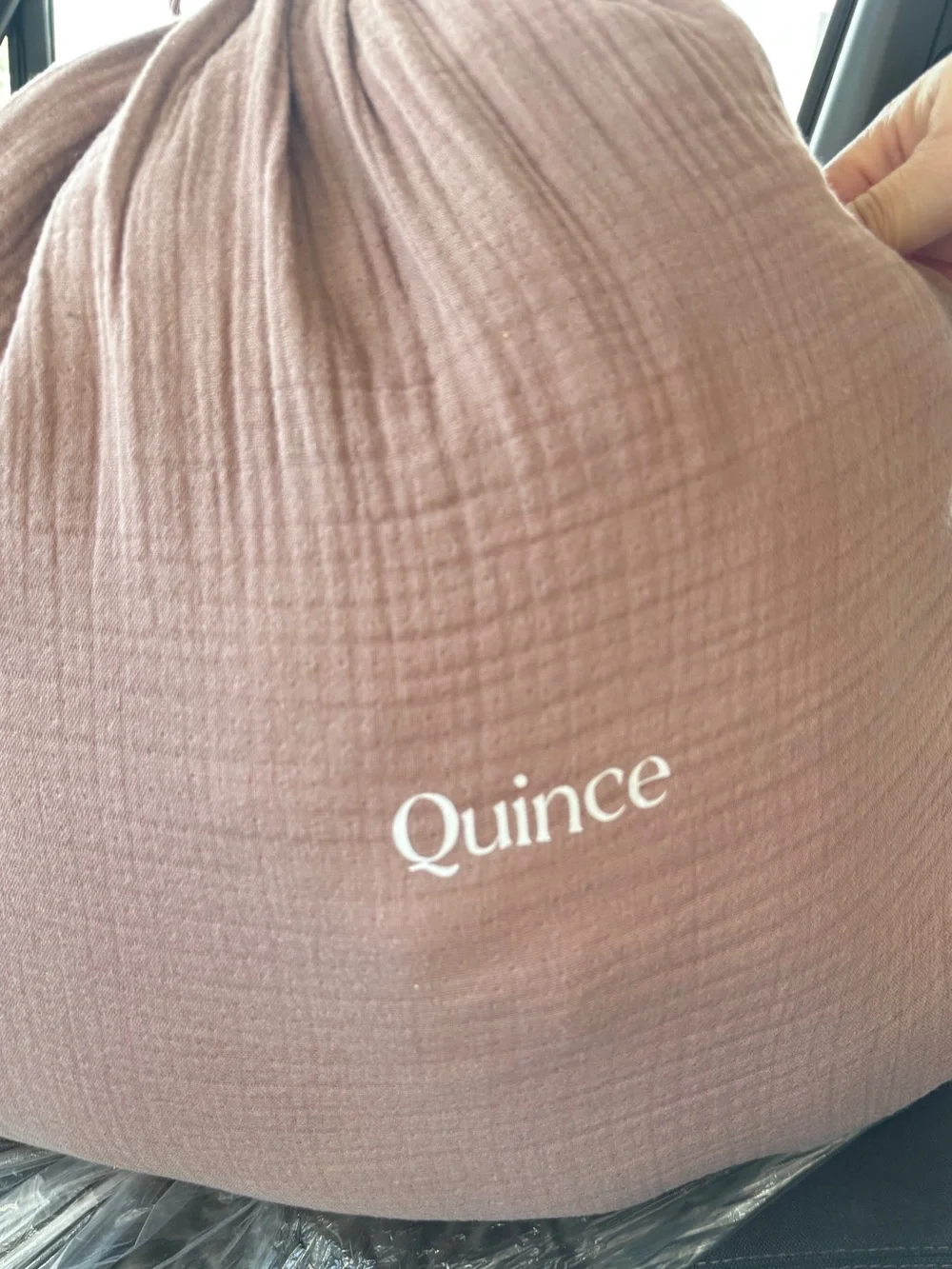 Organic Cotton Gauze Duvet Cover King / California King in Fig - NWOT
